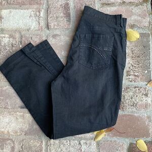 Vintage Gloria Vanderbilt  Missy High Waisted Black Five Pocket Jeans Size 8